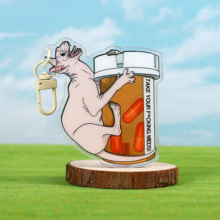 Sphynx Pill Shaker Key-chain